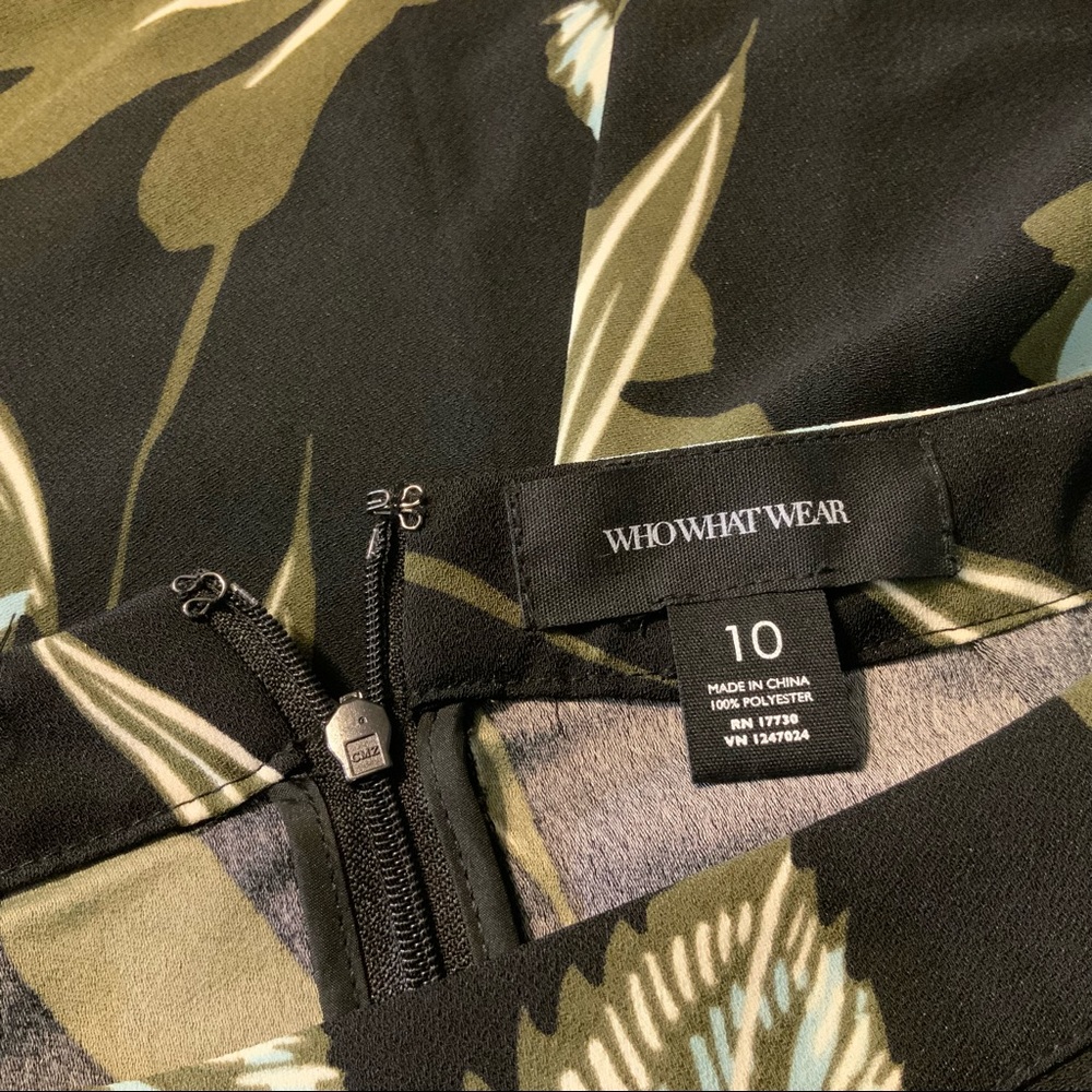 Who What Wear Black Floral Pencil Skirt - Picture 6 of 9